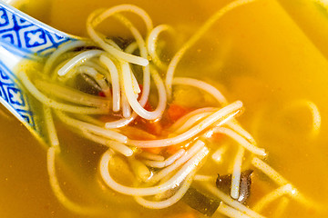 Image showing Asian noodle soup