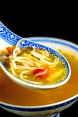 Image showing Asian noodle soup