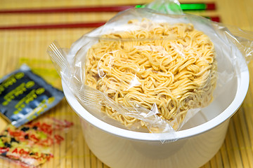 Image showing chinese instant noodle soup