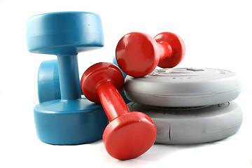 Image showing Dumbbells and Free Weights