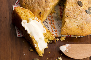 Image showing homemade pumpkin bread