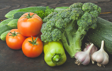 Image showing Still life vegetables