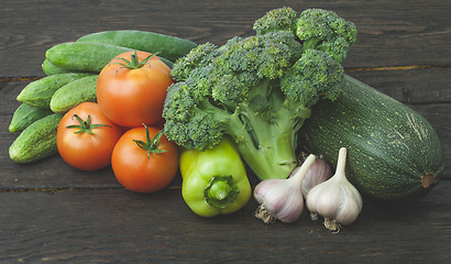 Image showing Still life vegetables