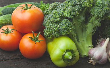 Image showing Still life vegetables