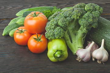 Image showing Still life vegetables