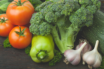 Image showing Still life vegetables