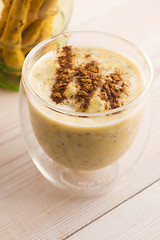 Image showing Pumpkin Smoothie with chia seeds