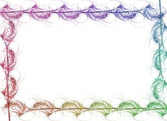 Image showing Border - Rainbow