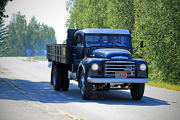 Image showing Classic Volvo N84 on the Road