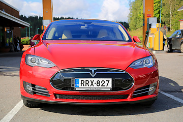 Image showing Tesla Model S Electric Car