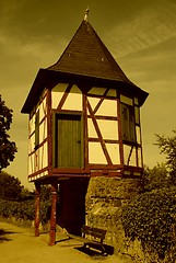 Image showing Watchtower at the town wall