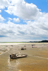 Image showing Fishing boats in Cancale, France