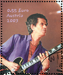 Image showing Keith Richards Stamp