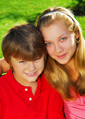 Image showing Brother and sister