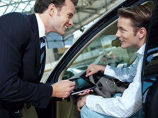 Image showing Car salesperson