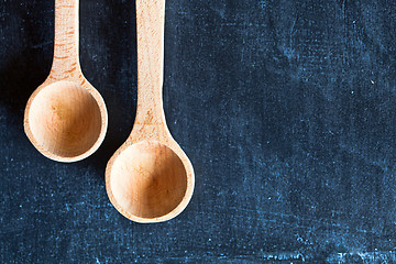 Image showing two wooden spoons