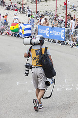 Image showing Photographer of Le Tour de France