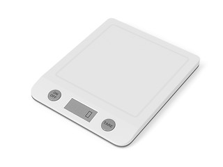 Image showing White kitchen scale