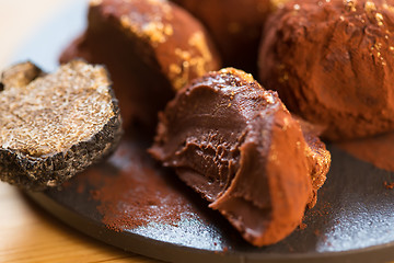 Image showing delicious chocolate truffles