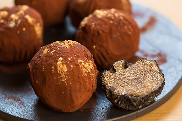 Image showing delicious chocolate truffles