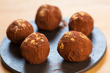 Image showing delicious chocolate truffles