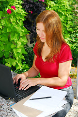 Image showing Working at home