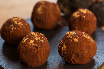 Image showing delicious chocolate truffles