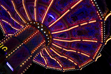 Image showing Beautiful merry-go-round at the Oktoberfest in Munich