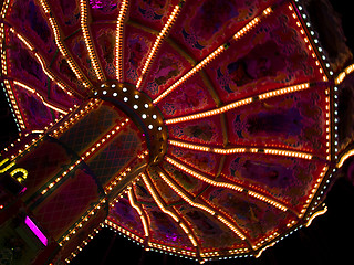 Image showing Beautiful merry-go-round at the Oktoberfest in Munich