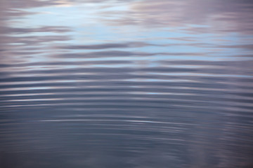 Image showing Water circles in the lake