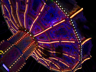 Image showing Beautiful merry-go-round at the Oktoberfest in Munich