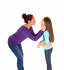 Image showing Mother loving her girl.