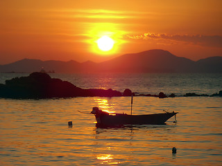 Image showing Boat on Silent Water.