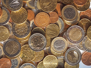 Image showing Euro coins