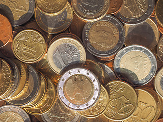 Image showing Euro coins