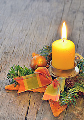 Image showing Christmas candle light