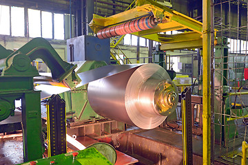 Image showing steel coil processing machine