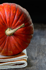 Image showing  pumpkin on wooden background