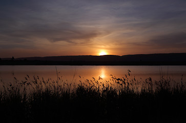 Image showing Sunset Penrith Lakes