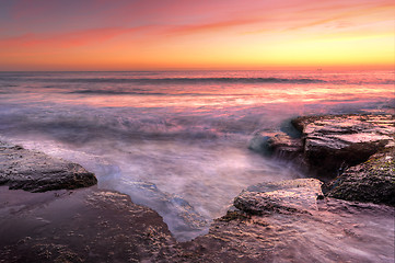 Image showing Sunrise at Wombarra NSW Australia