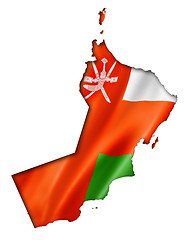 Image showing Oman flag map