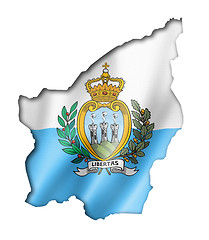 Image showing San Marino flag map