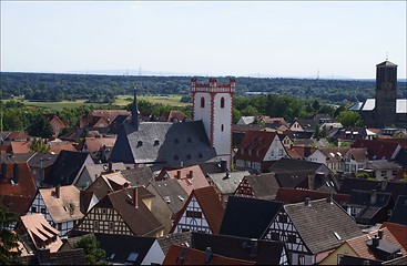 Image showing View over the city of Steinheim