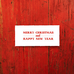 Image showing Merry Christmas Greeting Template Card. Vector