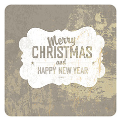 Image showing Christmas grunge card, vector