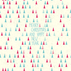 Image showing Merry Christmas Card Hand Drawn.