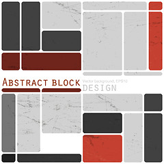 Image showing Abstract retro blocks design background colorful, Vector