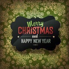 Image showing Merry Christmas Card, vector.