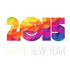 Image showing Happy New Year 2015 Greeting Colorful.