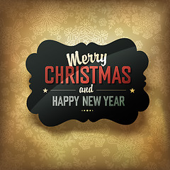 Image showing Merry Christmas Card, vector.